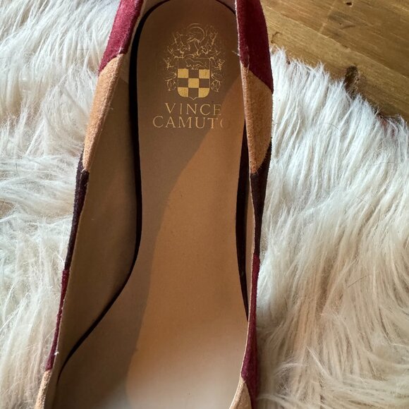 Vince Camuto color block suede heel Size 8 - Picture 6 of 16